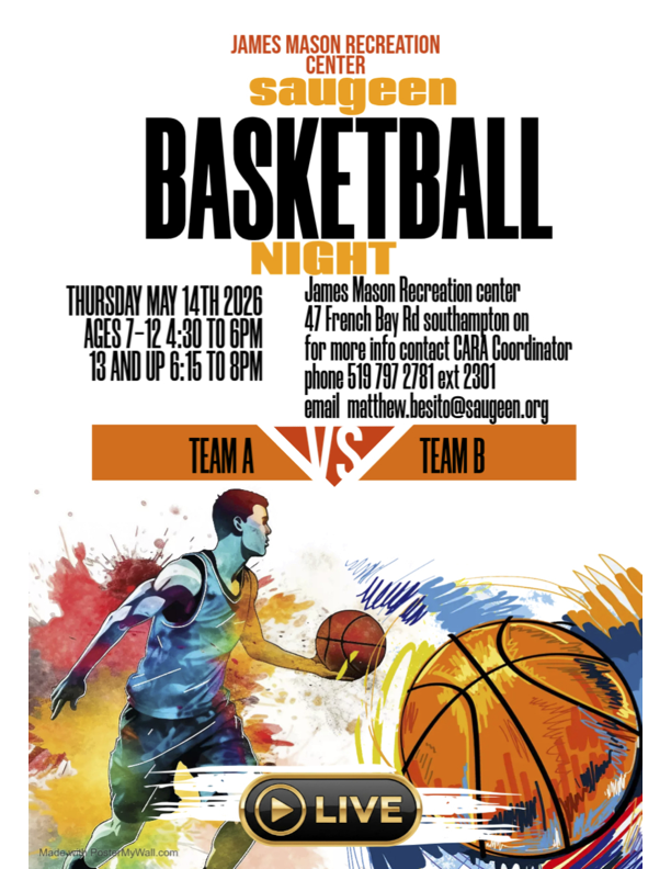 Saugeen Basketball Night