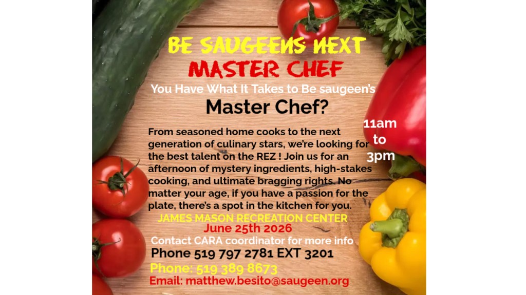 Saugeen\'s Next Master Chef!