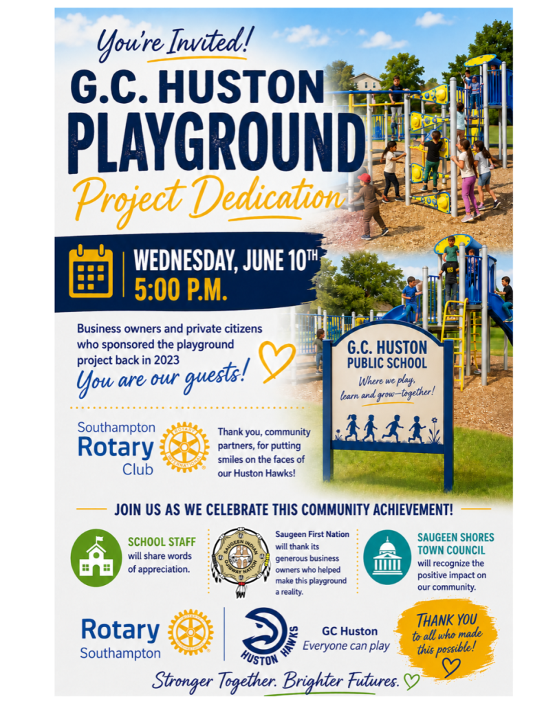 G.C. Huston Playground Dedication